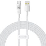Baseus Gem Câble de charge rapide USB A vers USB C 2 m 100 W Blanc