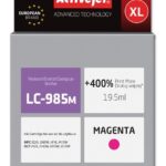 Activejet Encre AB-985MN (remplacement Brother LC985M ; Supreme ; 19,5 ml ; rouge)