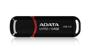 ADATA 64GB DashDrive UV150 lecteur USB flash 64 Go USB Type-A 3.2 Gen 1 (3.1 Gen 1) Noir