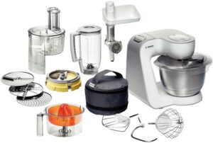 Bosch Styline robot de cuisine 900 W 3,9 L Acier inoxydable, Blanc