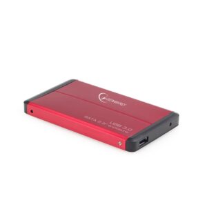 Gembird EE2-U3S-2-R Boîtier de disques de stockage 2.5" Boîtier HDD Rouge
