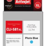 Activejet Encre ACC-581PBNX (remplacement CLI-581PB XL ; Supreme ; 11,70 ml ; Photo Blue)