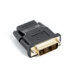 Lanberg AD-0013-BK changeur de genre de câble HDMI DVI-D 18+1 Single Link Noir