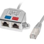 Adaptateur lan rj45/2x rj45 ftp splitter ad-0026-s