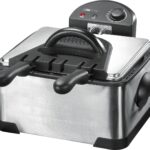 Clatronic FR 3195 Friteuse 4 L 2000 W Noir, Acier inoxydable