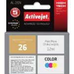 Activejet Encre AL-26N (remplacement Lexmark 26 10N0026 ; Suprême ; 12 ml ; couleur)