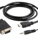 Gembird A-HDMI-VGA-03-10 câble vidéo et adaptateur 3 m HDMI + 3.5mm VGA (D-Sub) Noir