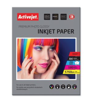 Activejet Papier brillant AP4-180G20 (A4 ; 20 pcs.)