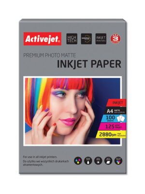 Activejet Papier mat AP4-125M100 (A4 ; 100 feuilles)