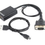 Gembird A-VGA-HDMI-01 câble vidéo et adaptateur 0,15 m HDMI Type A (Standard) VGA (D-Sub) Noir