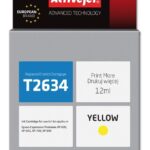 Activejet Encre AE-2634N (remplacement Epson 26 T2634 ; Suprême ; 12 ml ; jaune)