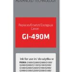 Activejet Encre AC-G490M (remplacement de Canon GI-490M ; Supreme ; 70 ml ; rouge)