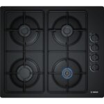 Bosch Serie 2 POP6B6B80 plaque Noir Intégré (placement) Gaz 4 zone(s)