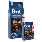 Brit Premium by Nature Light - Alimentation sèche pour chiens - Pomme, Poulet, Maïs, Dinde 15 kg