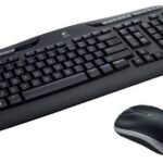 Logitech Wireless Combo MK330 clavier Souris incluse RF sans fil QWERTY US International Noir