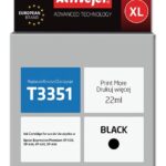 Activejet Encre AE-33BNX (remplacement Epson 33XL T3351 ; Suprême ; 22 ml ; noir)