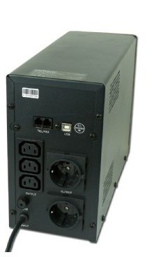 Gembird EG-UPS-033 alimentation d'énergie non interruptible Interactivité de ligne 1200 VA 720 W 3 sortie(s) CA