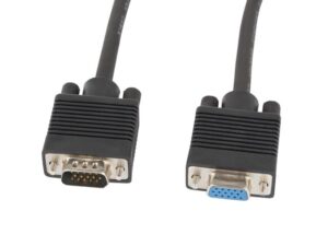 Lanberg CA-VGAC-10CC-0018-B+ câble VGA 1,8 m VGA (D-Sub) Noir
