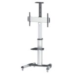Manhattan 461245 support d'écran plat pour bureau 177,8 cm (70") Sol Noir, Argent