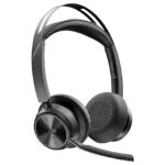 POLY Micro-casque Voyager Focus 2 USB-C-C certifié Microsoft Teams + adaptateur USB-C/A
