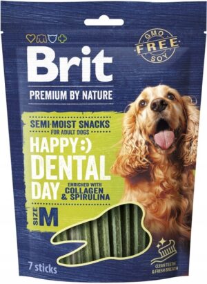 BRIT Premium Dog Snack Dental M - friandise pour chien - 180g