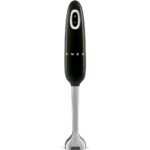 Smeg HBF11BLEU blender Mélangeur par immersion 700 W Noir, Acier inoxydable