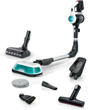Aspirateur 2-en-1 sans fil, aspirer et passer la serpillière Unlimited 7 ProHygienic Aqua White