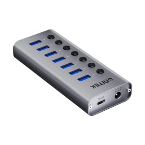 Hub USB-A 3.0 5 Gbps avec commutateur 7-en-1 Unitek H1314A01-EU