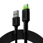 Green Cell KABGC13 câble USB USB 2.0 2 m USB A USB C Noir