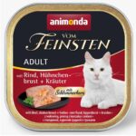 ANIMONDA Vom Feinsten Adult Beef, chicken breast and herbs - nourriture humide pour chat - 100g