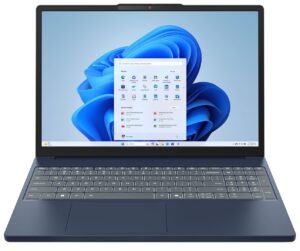 Lenovo IdeaPad Slim 5 15ARP10 AMD Ryzen™ 5 7533HS Ordinateur portable 38,9 cm (15.3") WUXGA 16 Go LPDDR5x-SDRAM 512 Go SSD Wi-Fi 6 (802.11ax) Windows 11 Home Cosmic Blue
