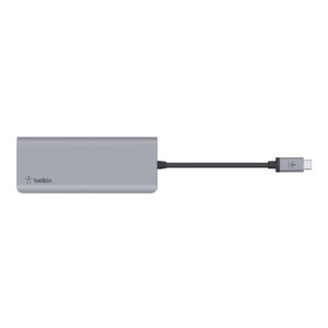 Belkin AVC009btSGY Hub USB 3.2 Gen 1 (3.1 Gen 1) Type-C Argent