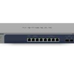NETGEAR 8-Port Multi-Gigabit/10G Ethernet Smart Switch with 2 SFP+ Ports (MS510TXM) Géré L2+ 10G Ethernet (100/1000/10000) Gris