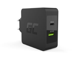 Green Cell CHAR10 chargeur d'appareils mobiles Noir Intérieure