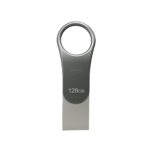 Silicon Power Mobile C80 Clé USB 128 Go USB Type-A / USB Type-C 3.0 (3.1 Gen 1) Titane