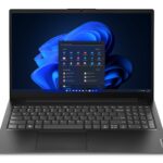 Lenovo V15 Intel® Core™ i7 i7-1355U Ordinateur portable 39,6 cm (15.6") Full HD 16 Go DDR4-SDRAM 512 Go SSD Wi-Fi 6 (802.11ax) Windows 11 Pro Noir