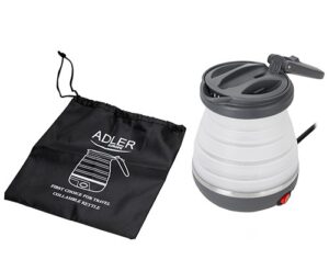Adler AD 1279 bouilloire 0,6 L 750 W Noir, Blanc
