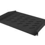 Lanberg AK-1008-B étagère pour baies 19'' 450/600/800mm (1U, 483x315mm, capacité de charge jusqu'à 20kg) noir