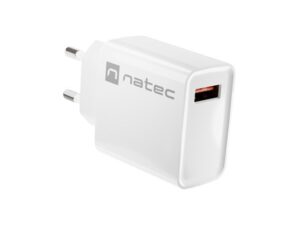 CHARGEUR RÉSEAU NATEC RIBERA USB-A 18W BLANC