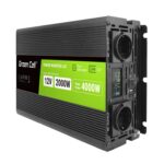 Green Cell Przetwornica napicia PowerInverter LCD 12 V 2000W/40000W Przetwornica samochodowa z wywietlaczem - czysty sinus adaptateur de puissance & onduleur Auto Noir