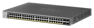 NETGEAR GS752TPP Géré L2/L3/L4 Gigabit Ethernet (10/100/1000) Connexion Ethernet, supportant l'alimentation via ce port (PoE) Gris