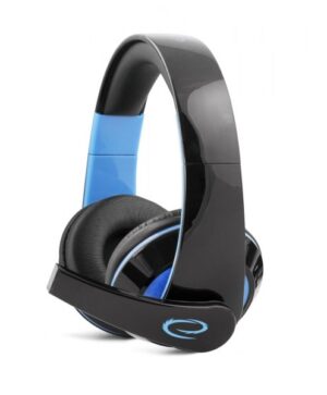 Esperanza EGH300B Casque Avec fil Arceau Jouer Noir, Bleu