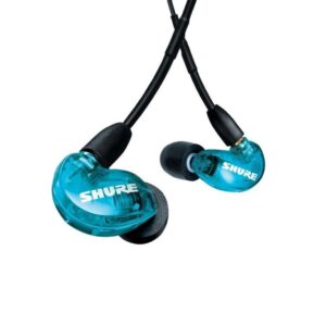 Shure AONIC 215 - écouteurs intra-auriculaires avec transducteur unique et câble de 3,5 mm (bleu)