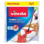Vileda Turbo 2in1 balai rotatif rechargeable 2 pcs