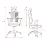 DIABLO V-BASIC fauteuil ergonomique noir-gris
