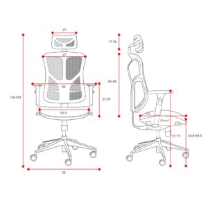DIABLO V-BASIC fauteuil ergonomique noir-gris
