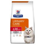 HILL'S PRESCRIPTION DIET Feline c/d Urinary Care Multicare Stress Aliments secs pour chats Poulet 3 kg