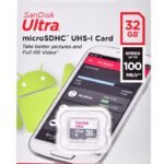 Sandisk Ultra microSDHC mémoire flash 32 Go Classe 10