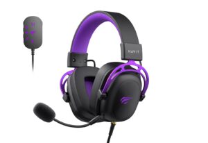 Havit H2002C+U - casque de jeu (noir et violet)