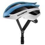 ROCKBROS Casque cycliste ajustable M 55-58 cm Bleu-Blanc